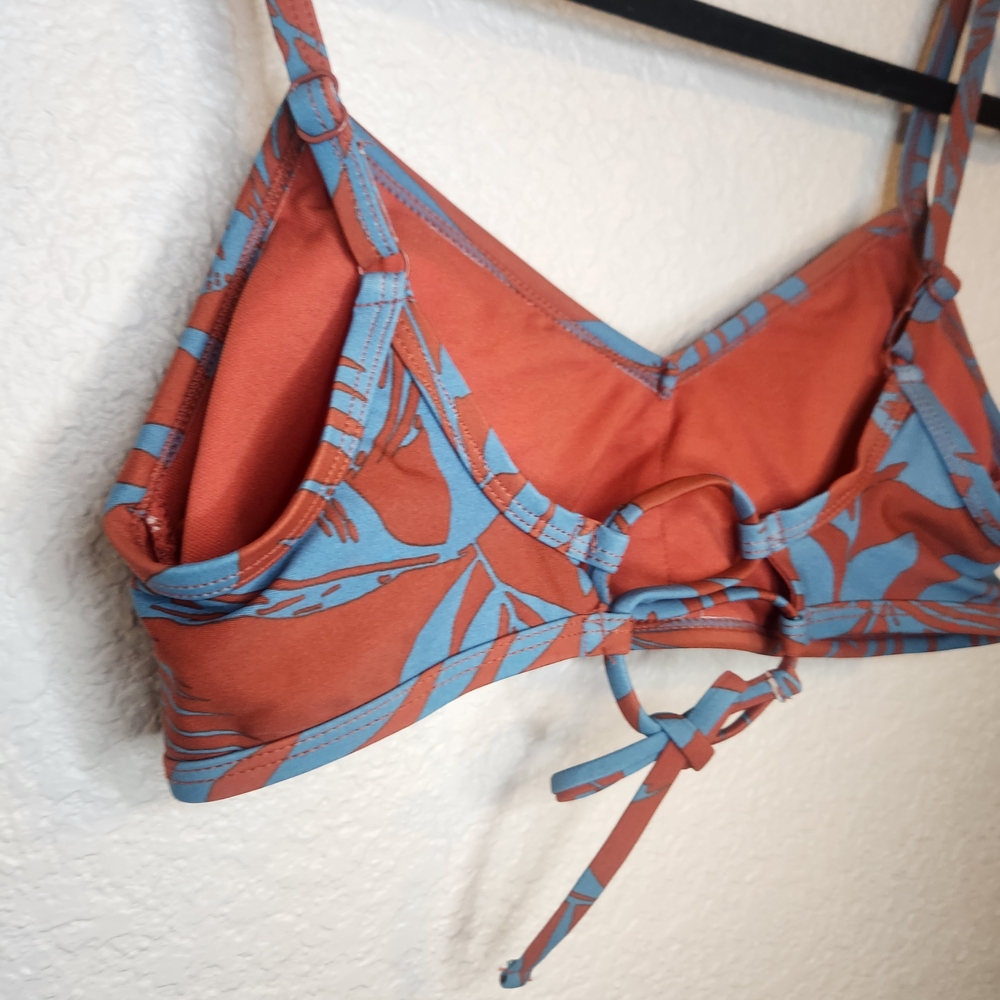 Kona Sol Women's Bralette Bikini Top Multicolor Floral Tropical Print S - Picture 9 of 13